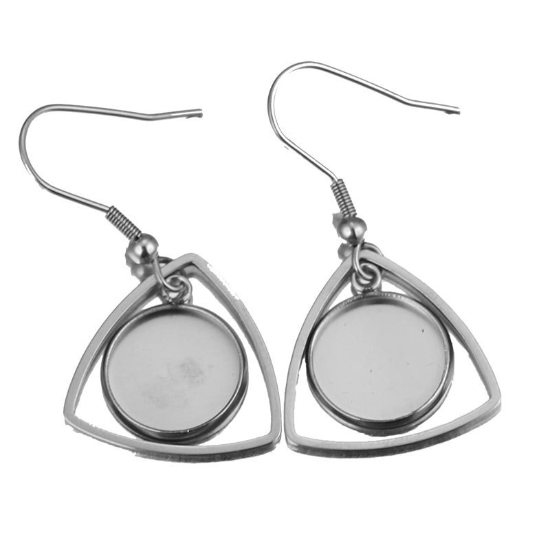 10 Buah Baki Baja Tahan Karat  - Bezels Set Pendant ulasan dan harga