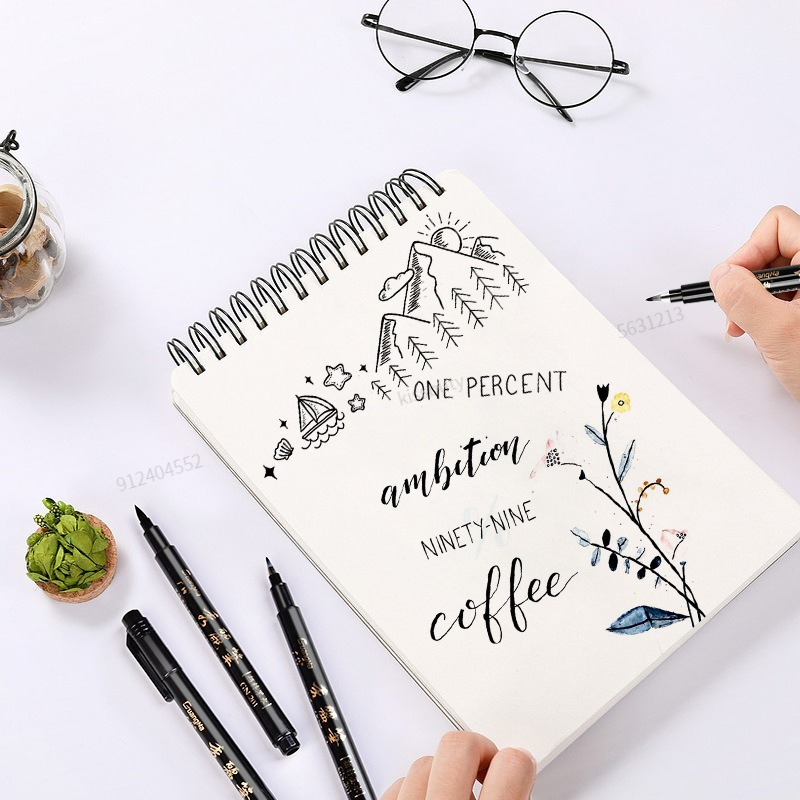 4Pcs/Set Pena Kaligrafi Pena S - Copic Marker Sketch ulasan dan harga