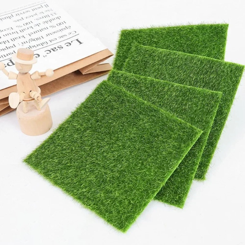Lumut palsu Mini rumput buatan - Terrarium Moss Art ulasan dan harga