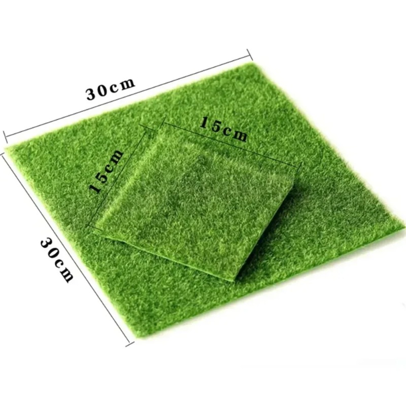 Lumut palsu Mini rumput buatan - Terrarium Moss Art ulasan dan harga