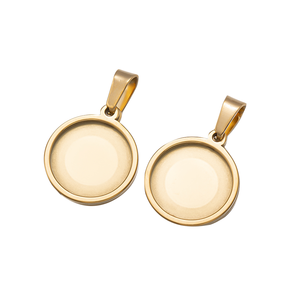 5 buah/lot baja tahan karat bu - Bezels Set Pendant ulasan dan harga