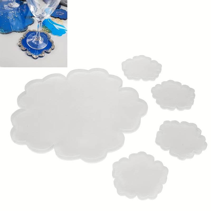 5pcs Cetakan Silikon Alas Bant - Flower Preservation Resin ulasan dan harga