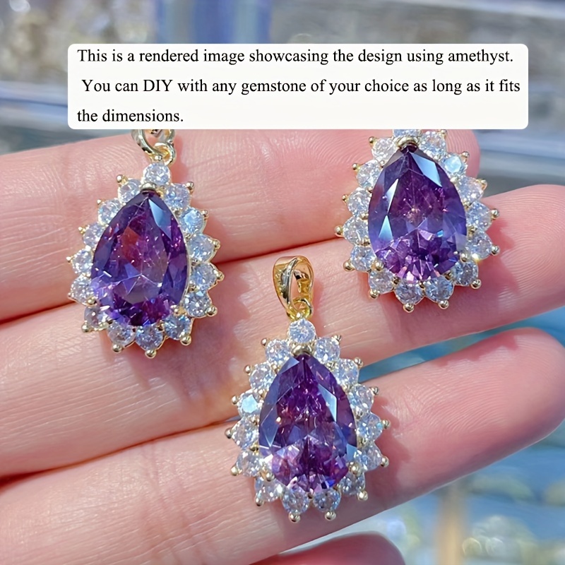 1 buah pengaturan Bezel bentuk - Bezels Set Pendant ulasan dan harga