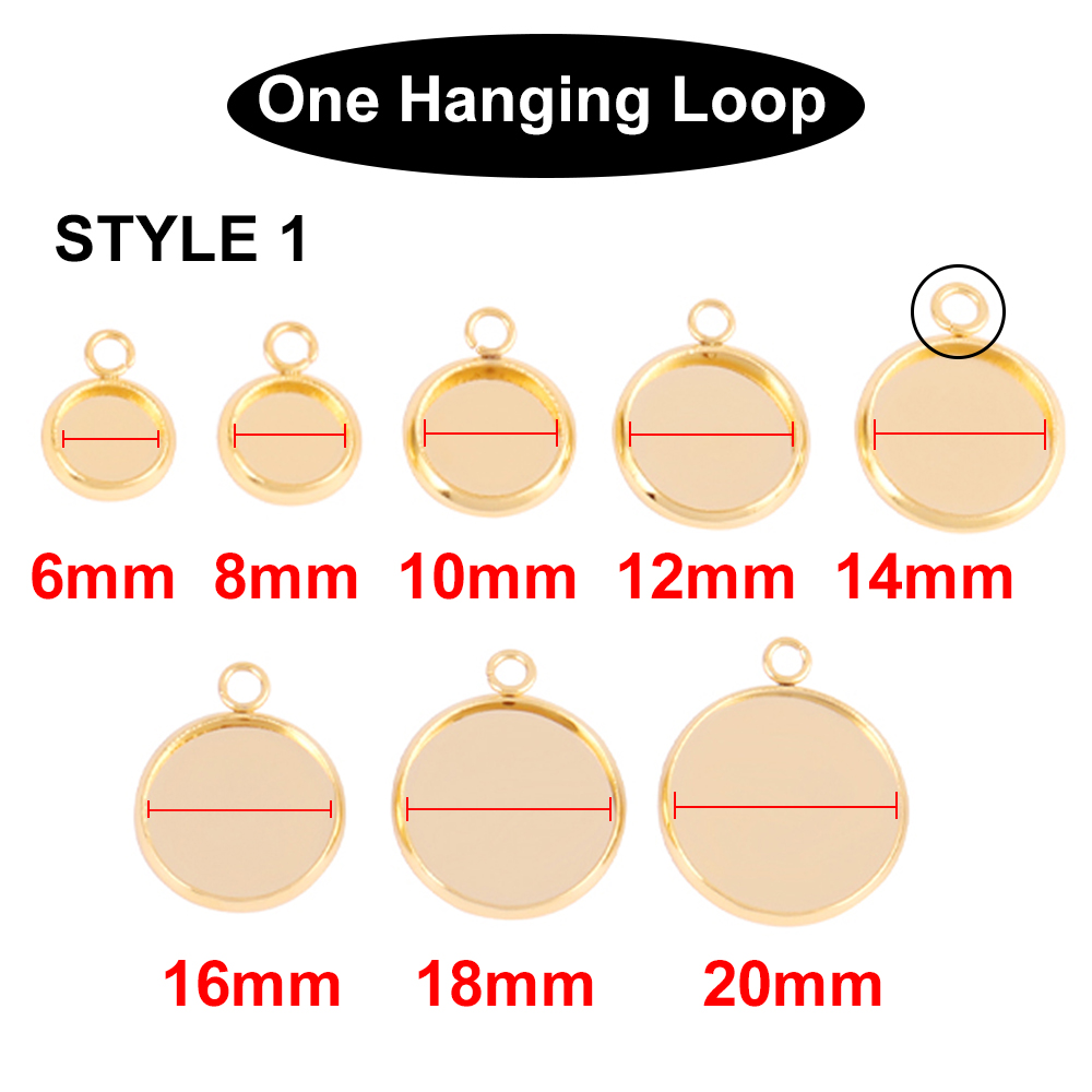 10Pcs Baki Liontin Kosong dari - Bezels Set Pendant ulasan dan harga