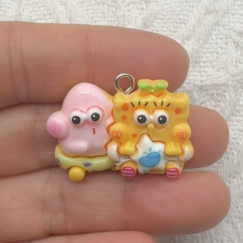 10 buah liontin resin kartun,  - Resin Craft Projects ulasan dan harga