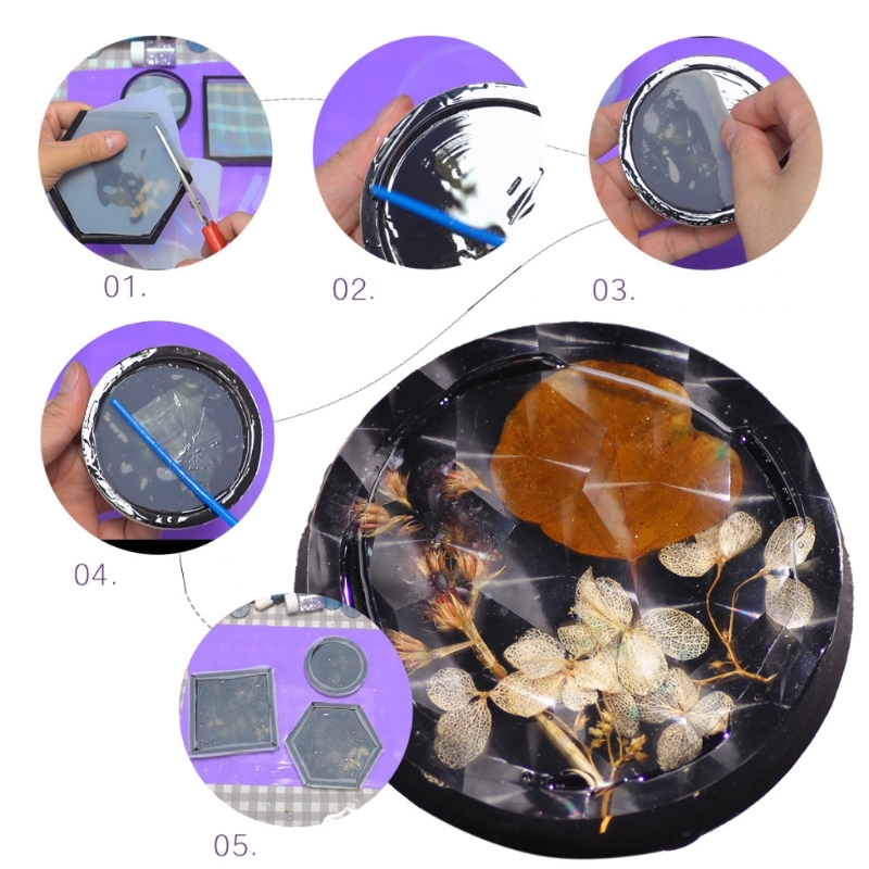 Holografis silikon Inlay Rainb - Resin Ocean Wave Mold ulasan dan harga