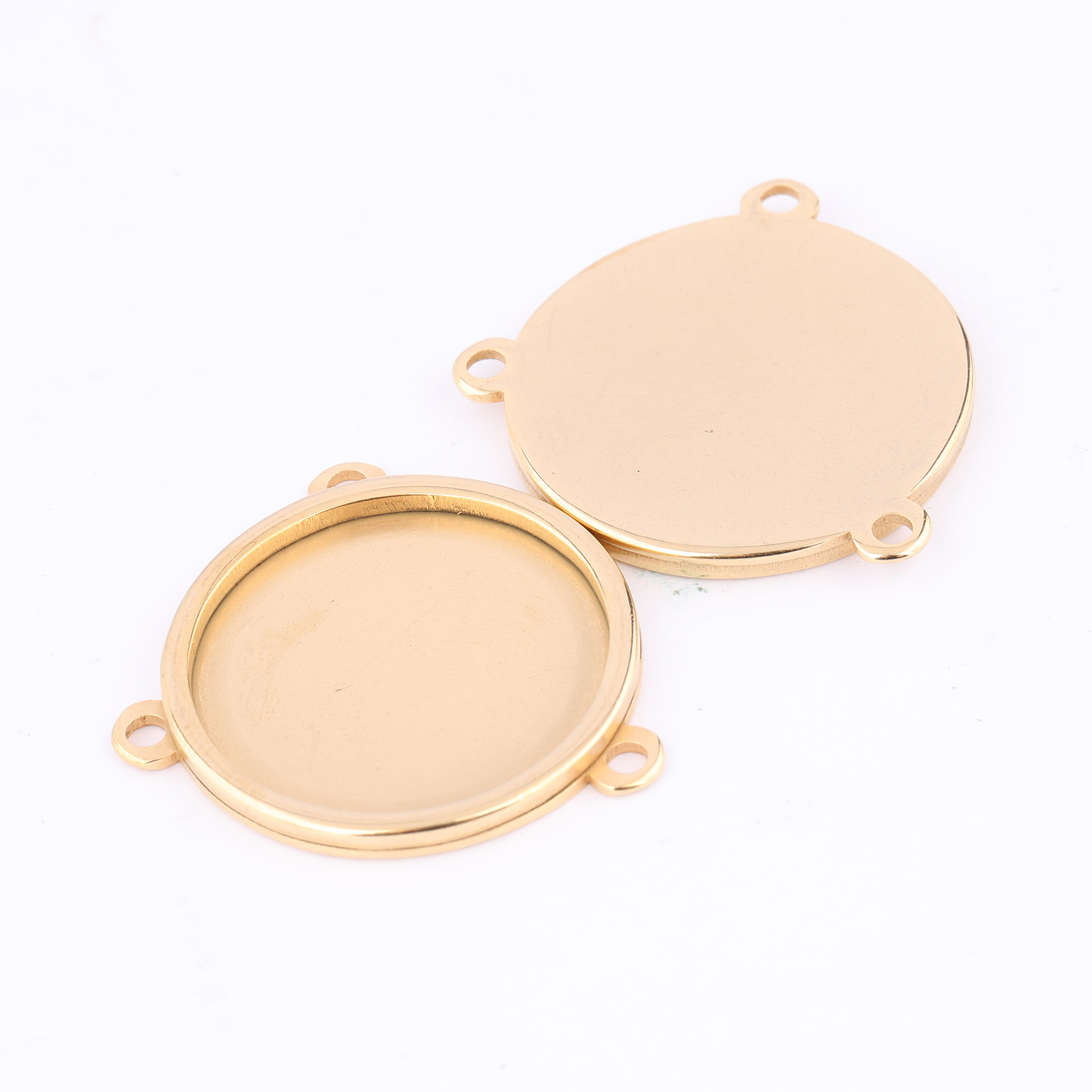 5 pcs Alas Konektor Cabochon B - Bezels Set Pendant ulasan dan harga